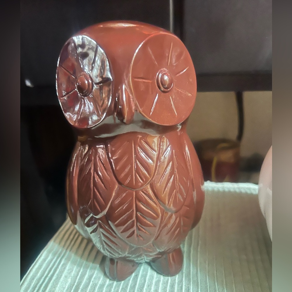 Brown Resin Owl Figurine/Farmhouse Decor